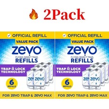 (12 Refill Cartridges) Zevo Flying Insect Trap Refill Cartridges -Easy to Use picture