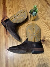 Lucchese 1883 Alan Leather Western Cowboy Boots Yellow Mustard Brown Men’s 11 EE picture