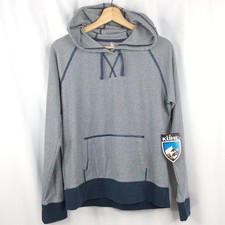 NWT Kuhl Hoodie Sweatshirt Top Women's Size Medium Blue White Striped picture