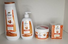 Dove Holiday Treats Cinnamon Pumpkin Pie 4 Piece Set, Body Hand Wash Scrub Bar picture