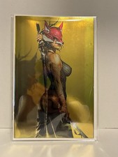 EXQUISITE CORPSES: FOX MASK KILLER #1 KYUYONG EOM GOLD VIRGIN FOIL NYCC LTD 500 picture