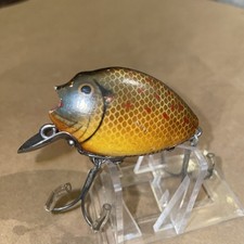 Vintage Wooden Heddon 730 Punkinseed Sunfish Covered Weight 2-Piece picture