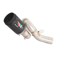 For Kawasaki Ninja ZX6R ZX636 2009-2026 Carbon Exhaust Mid Link Pipe Muffler picture