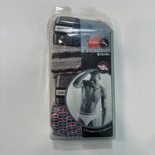 New Vintage RARE Hanes Men's 4 Pack Premium Bikini Briefs Underwear picture