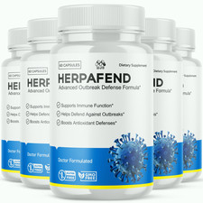 (5 Pack) Herpafend Advanced Formula Skin Health, Herpa Fend Pills (60 Capsules) picture