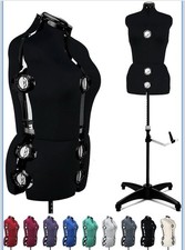 Black 13 Dials Female Fabric Adjustable Mannequin Dress Form Sewing 70