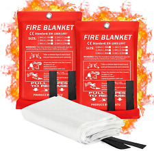 2024 Emergency Fire Blanket, 2 Pack Fire Extinguisher Blanket, Fire Suppression  picture