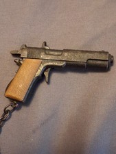 Vintage Victory Diecast Micro Mini Pistol Cap Gun with Key Ring No Caps Working  picture