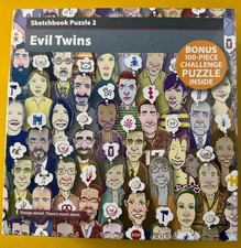 Sketchbook Puzzle 2 Evil Twins By Don Moyer Calamityware 750+ pieces NEW Sealed picture