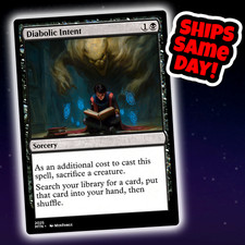 Diabolic Intent - Custom Art Magic: The Gathering Playtest Card - Commander EDH picture