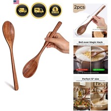 Wooden Spoons for Cooking, 2 PCS Wooden Cooking Utensils picture