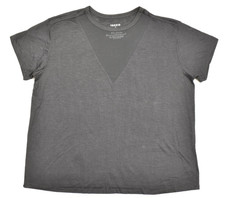 Torrid Women's Plus Size 2 2X Black Mesh Inset V-Neck Short Sleeve Relaxed Fit picture