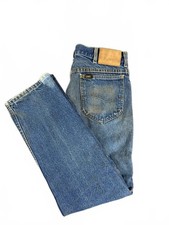 Vintage 70's Lee Union Made Jeans 30x30 Distressed Workwear Straight Leg Denim picture