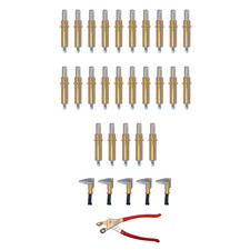 31-Pc Cleco Kit 25 x 3/16 Fasteners 5 Side Clamps + Pliers picture