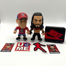 WWE Ballers John Cena Roman Reigns Figures Cards Stickers Nike Accessories Lot picture