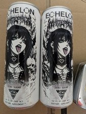 Echelon Goth Girl Spit White Phosphorus Energy Drink 2 Sealed 12 oz Cans picture
