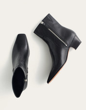 Madewell Women's Lexie Black Leather Ankle Bootie style NX060 $228 picture
