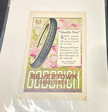 Vintage Goodrich Ad Silvertown 1927 Original Multicolor Print Twin Diamonds Nice picture