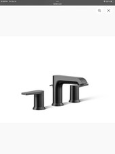 Kohler Hint 1.2 GPM Widespread Bathroom Faucet w Drain  K-97093-4-BL picture