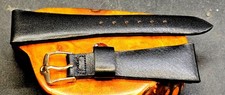 Vintage OMEGA 20mm 1960's Genuine Leather Band W/ Signed Original Omega Buckle  picture