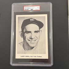 Larry Yogi Berra 1958-61 Jay Publishing Photos Type 1 Portrait/Neck PSA 2 picture