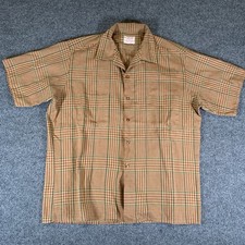 Vintage 50s-60s Large Mcgregor Loop Collar Rocakabilly Camp Collar Shirt. USA picture