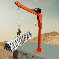 1100 LB Truck-Mounted Crane Hoist w/ 12v Electric Winch Pickup Truck Jib Cranes picture