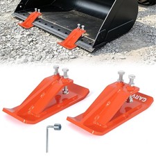 2Pcs Tractor Bucket Protector Edge Tamer Skid Protector Snow Removal Heavy Duty picture