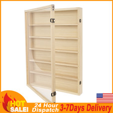 6-Tier Wooden Wall Mounted Display Cabinet Clear Acrylic Showcase for Blind Box picture