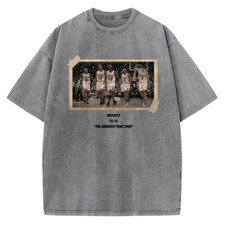 1996 Chicago Bulls Jordan Vintage Photo T-Shirt The Greatest Team Ever 72-10 picture