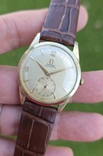 Vintage 1954 Omega F-6262 Cal 344 Bumper Automatic 33mm 10K Gold Filled Watch  picture