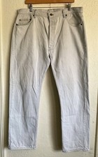 Vintage Levi's 501 XX Jeans Men's 38X31 Button Fly Denim White Made in USA picture