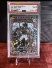 Panini 2021 Donruss Optic Downtown Zach Wilson #DT-34 Jets RC PSA 9 103132168 picture