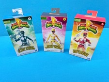 Lot of 3 Hasbro Mighty Morphin Power Rangers Red Yellow Black Ranger Figures picture