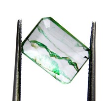 Certified Natural Colombian Green Emerald 3.00 Ct Emerald Cut Loose Gemstone picture