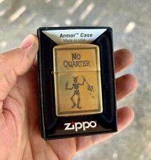 Blackbeards Flag Zippo Lighter | Solid Brass Zippo | Made In USA | Edward Teach picture