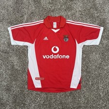 Vintage 2001 2002 Benfica Adidas Home Jersey Mens Medium Football Soccer Shirt picture