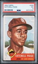 Topps 1953 Satchell Paige #220 St. Louis Browns Baseball Card PSA picture