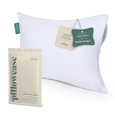 ComfyDown Toddler Pillowcase, 100% Cotton, 400-TC, Zipper Closure - Made in USA picture