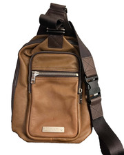 Authentic COACH J1393-71185 sling body bag brown leather picture