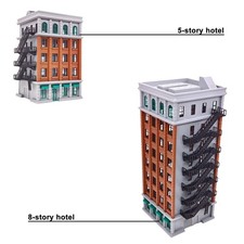 Outland Models Miniatures Downtown Classic Hotel Stackable 1:87 HO Scale picture