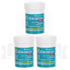 Gavscon Advance Chewable Mint Tablet 60ct PACK OF 3-EXP-12/2027 picture