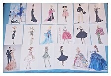 Robert Best Barbie Fashionista Vintage Style Girls Room Wall Art Prints picture