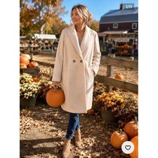 J.Crew Daphne Topcoat 6 Ivory Italian Boiled Wool J4864 Classic Vanilla Girl picture