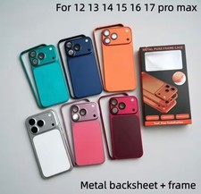 Convert iPhone in To iPhone 18 PRO Max Metal Back Protector and Side Border Case picture