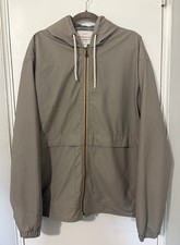 Original Weatherproof Vintage Hooded Rain Jacket Mens XL Tan Minimalist picture