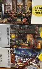 3 Ravensburger 500 Puzzle Lot Complete   picture