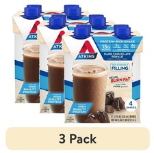 Atkins Dark Chocolate Royale Protein Shake, High Protein, Low Carb 12 Ct picture