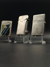 Lot 3 Automatic Lighters Collection FLATTY , Thorens, HW Hahway (2 For Repair) picture