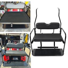 For 2000-2013 Club Car DS Golf Cart Flip Folding Rear Seat Kit Back Seat picture